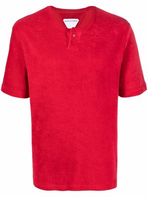 Bottega Veneta collarless T-shirt - Red