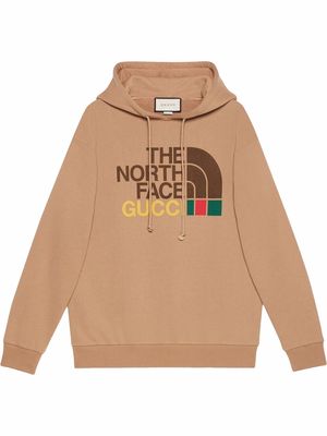 Gucci x The North Face logo sweatshirt - Brown