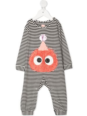 WAUW CAPOW by BANGBANG Toto striped romper - Black