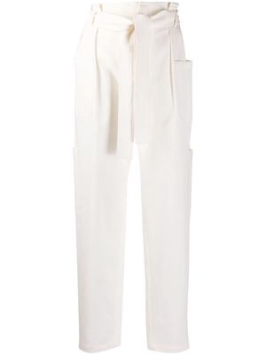 RED Valentino straight-leg cargo trousers - White
