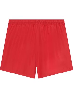 Balenciaga elasticated-waist swim shorts - Red