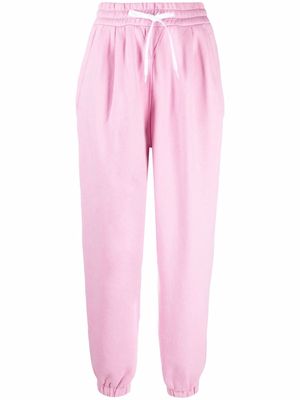 Miu Miu tapered cotton track pants - Pink