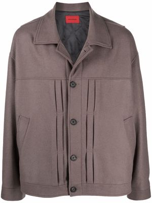 A BETTER MISTAKE Shield shirt jacket - Brown
