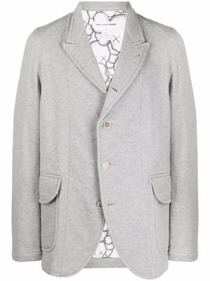 Comme Des Garçons Shirt peak-lapel single-breasted blazer - Grey