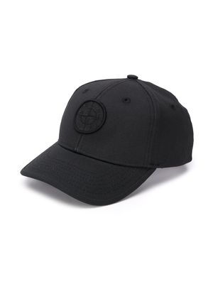 Stone Island Junior compass patch baseball cap - Black