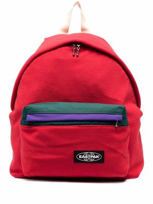 Eastpak logo-patch zip-up backpack - Red