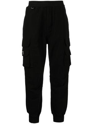 izzue elasticated cargo trousers - Black