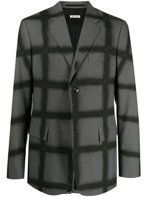 Marni check-pattern single-breasted blazer - Grey