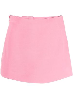 Valentino Crepe Couture wrap-front skort - Pink