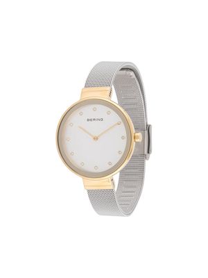 Bering Classic textured stud detail watch - Silver