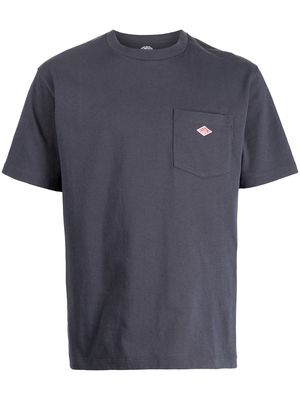 Danton chest-pocket cotton T-shirt - Grey