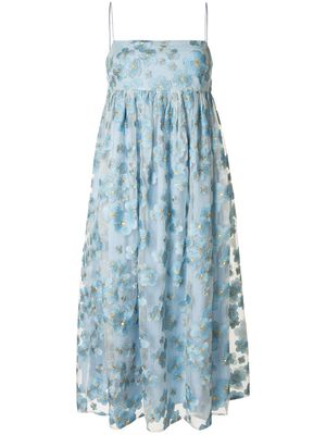 Macgraw Blubell organza silk dress - Blue