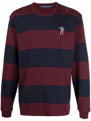 Billionaire Boys Club stripe-pattern cotton sweater - Blue