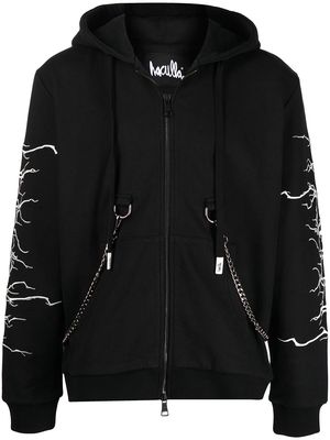 Haculla Fallen Angel print hoodie - Black