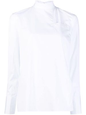 PortsPURE high-neck cotton shirt - White
