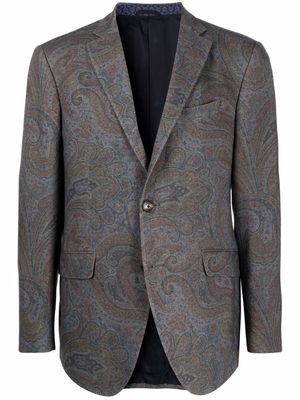ETRO paisley print jacket - Grey