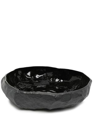 1882 Ltd Large flat bone china bowl - Black