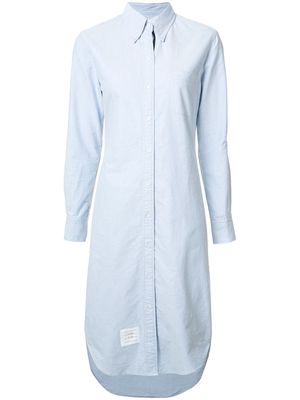 Thom Browne long-sleeve midi shirtdress - Blue