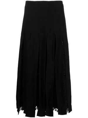 Monse lace-panel skirt - Black
