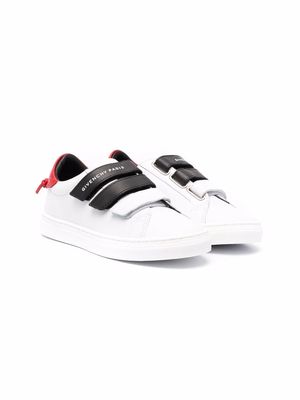 Givenchy Kids logo-strap low-top sneakers - White