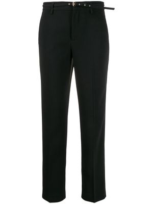 RED Valentino belted cropped trousers - Black