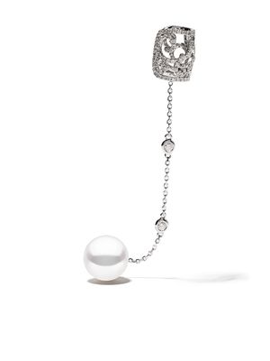 Yoko London 18kt white gold Novus Freshwater pearl and diamond earring - 7