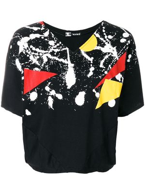 Kansai Yamamoto Pre-Owned 1980s paint splatter print T-shirt - Black