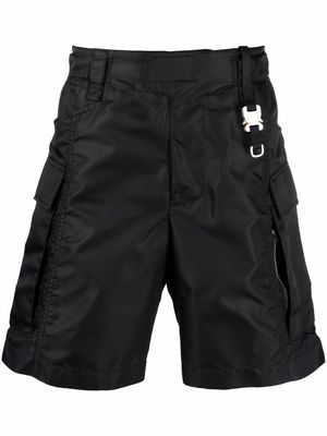 1017 ALYX 9SM clip-logo cargo shorts - Black
