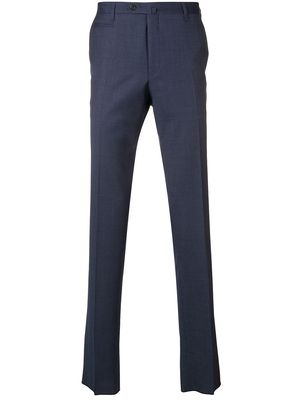 Corneliani tailored check trousers - Blue