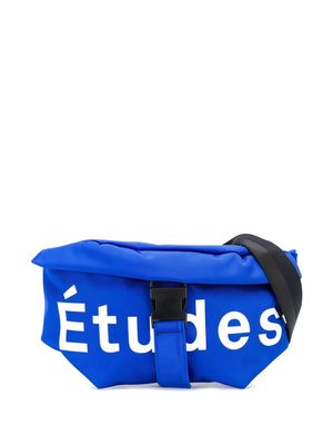 Etudes logo print belt bag - Blue