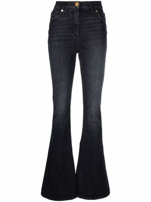 Balmain high-rise bootcut jeans - Black