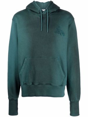 Eytys Lewis embroidered-logo hoodie - Green