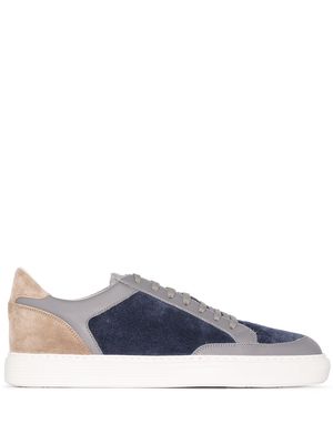 Brunello Cucinelli panelled low-top sneakers - Blue