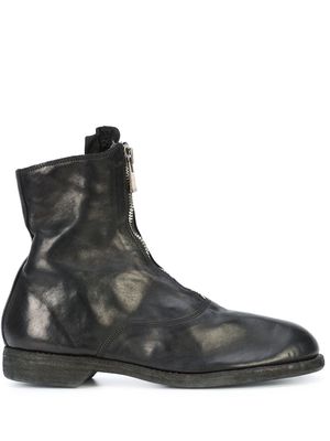 Guidi zip-detail boots - Black
