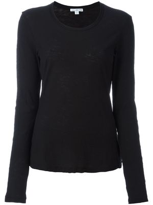 James Perse round neck longsleeved T-shirt - Black