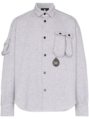 DUOltd button-up jersey shirt - Grey