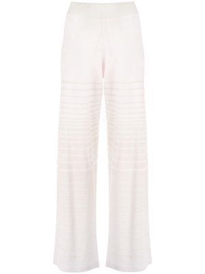 Canessa wide-leg knitted trousers - Pink
