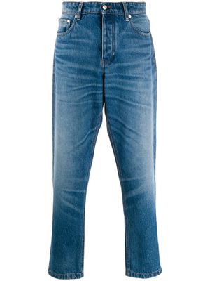 AMI Paris tapered five-pocket denim jeans - Blue