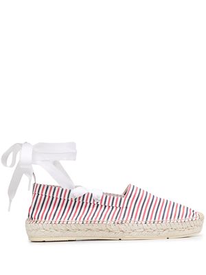 Thom Browne removable ankle tie espadrilles - Red