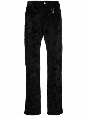 1017 ALYX 9SM textured-finish straight-leg trousers - Black