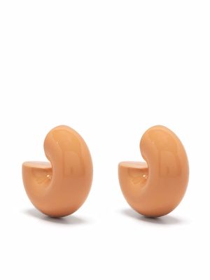Uncommon Matters Beam chunky hoop earrings - Orange