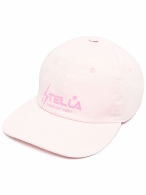 Stella McCartney logo-print flat-peak cap - Pink