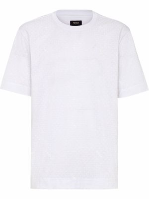 Fendi polka-dot printed T-shirt - White