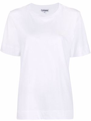 GANNI logo-print short-sleeve T-shirt - White
