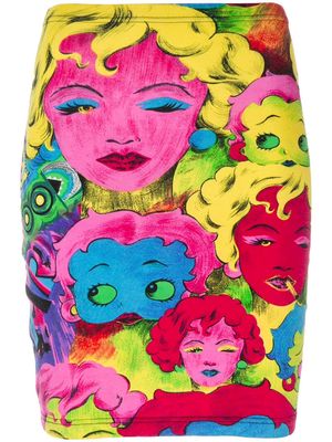 Versace Pre-Owned 1990s Betty Boop print skirt - Multicolour