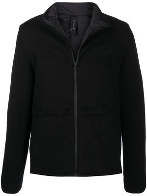 Transit zip-up funnel-neck down jacket - Black