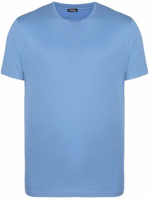 Kiton fine-knit solid-colour T-shirt - Blue