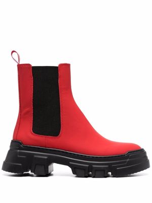 Pollini ankle chunky-sole boots - Red