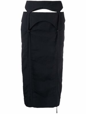 Jacquemus La jupe Draio high-waisted skirt - Black