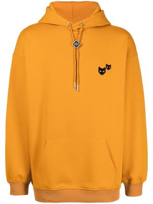 ZZERO BY SONGZIO patch-detail pullover hoodie - Orange